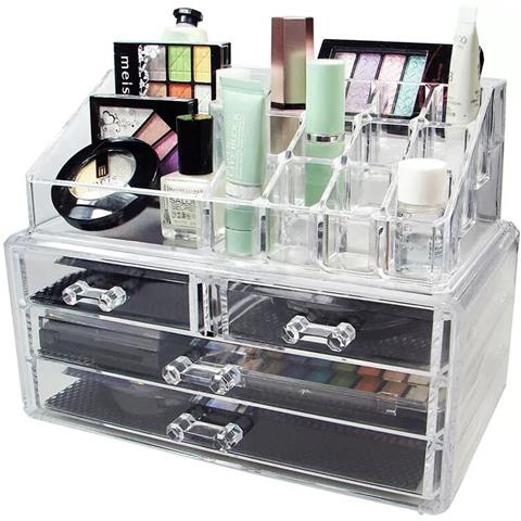 Contenitore Box Espositore Per Trucco Organizer Porta Cosmetici Make Up Rossetto - Foto 2
