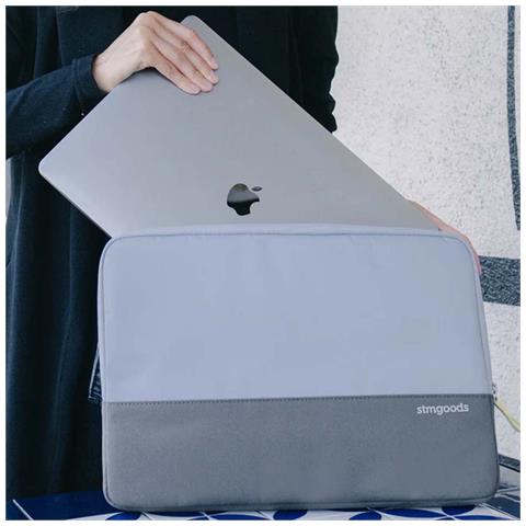 Custodia Per Laptop Da 14 Pollici In Poliestere Con Chiusura A Zip, Azzurro - Foto 2