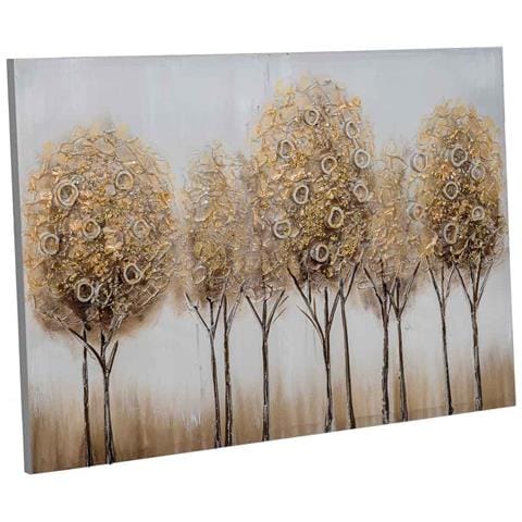 Quadro Dipinto A Mano Con Rilievo Oro 60x90x3h - Foto 1