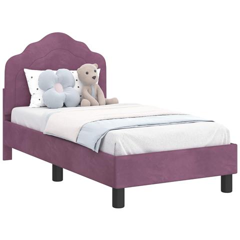 Struttura letto per bambini con testata Viola 70 x 140 cm - Foto 1