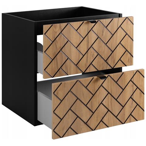 | Mobiletto 60 cm - Marron Mat - Mobili da bagno - Mobiletti - Senza top - Foto 2