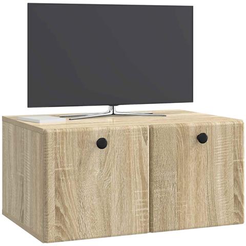 Mobile Porta TV da Muro 59,5 x 41 x 30 cm Rovere Sonoma - Foto 2