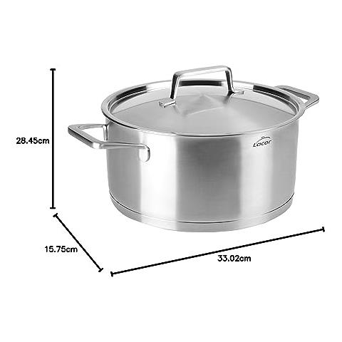 Casseruola Foodie con coperchio, acciaio inox, grigia, 26 cm - Foto 2