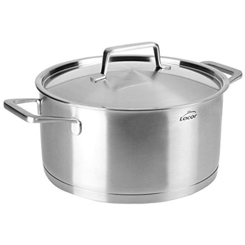 Casseruola Foodie con coperchio, acciaio inox, grigia, 26 cm - Foto 1