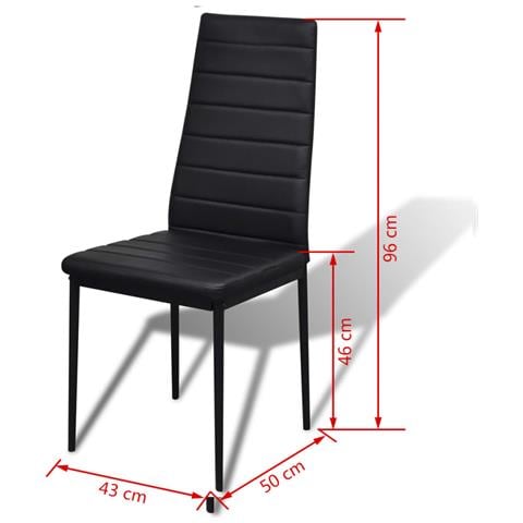 Set Tavolo Da Pranzo 7 Pezzi Nero - Foto 2