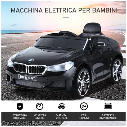 Macchina Elettrica Bmw 6gt Per Bambini Con Telecomando Nero - Foto 2