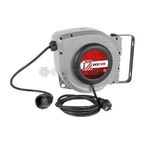 Avvolgicavo Automatico Rientrante 10m Elettrico Prolunga 230v Holzmann Ekr10m - Foto 1