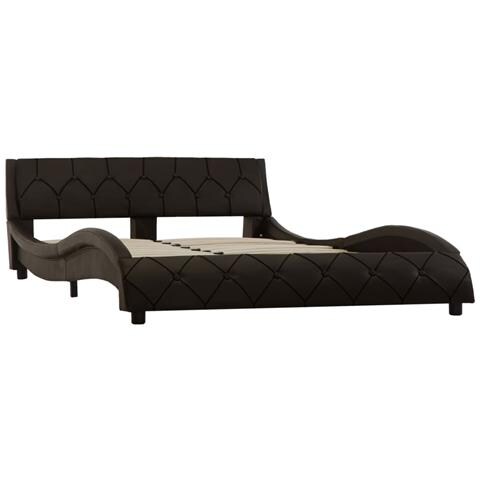Lettino Prendisole a 2 Posti con Cuscino in Polyrattan Grigio - Foto 2