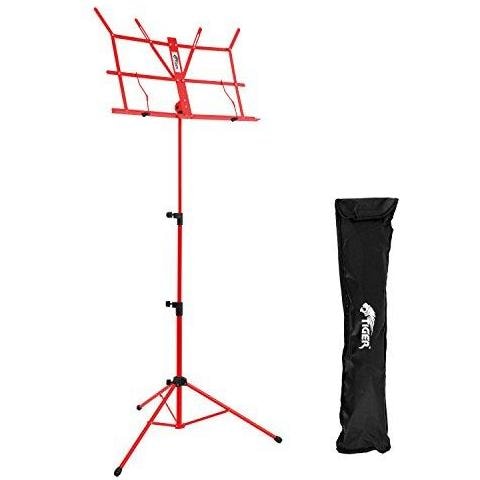 Facile Pieghevole Stand Sheet Music Con Il Sacchetto - Portable Supporto Pieghevole Di Musica In Red - Foto 1