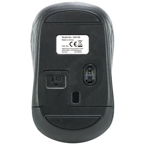 Mouse 245108 Ottico 2 Tasti 1600 DPI Colore Nero - Foto 2