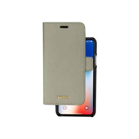 New York - Custodia A Portafoglio Con Aggancio Magnetico Per Iphone Xs / x - Verde Edera - Foto 1