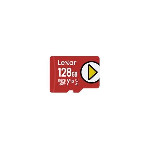 Uhs-i Microsdxc, 128 Gb, Memoria Flash Classe 10, Rosso, A1, V10, U1, 150 Mb / s - Foto 1