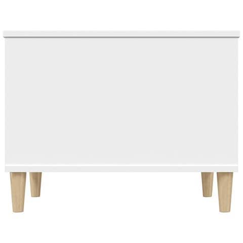 Tavolino Da Salotto Bianco 60x44,5x45 Cm In Legno Multistrato - Foto 9