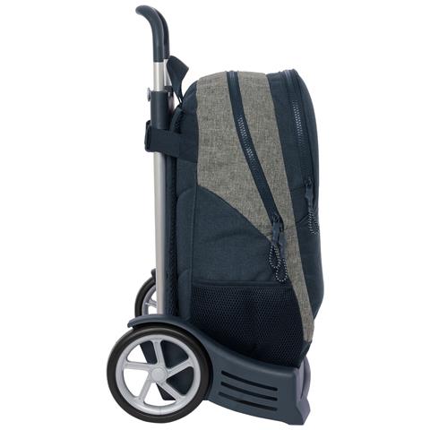 Trolley Per La Scuola Dark Navy Grigio Blu Marino 32 X 44 X 16 Cm - Foto 2