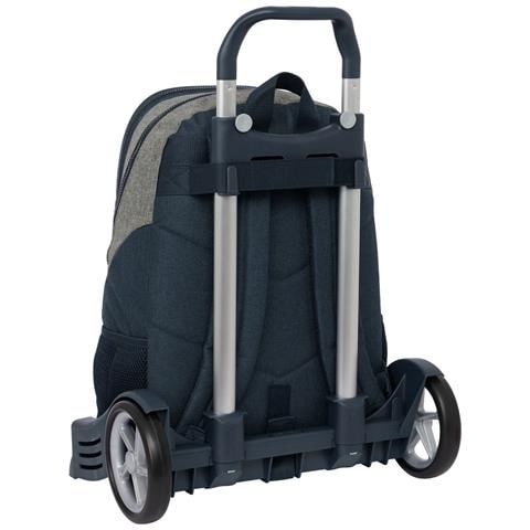 Trolley Per La Scuola Dark Navy Grigio Blu Marino 32 X 44 X 16 Cm - Foto 3