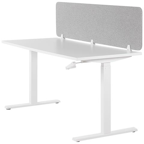 Pannello Divisorio Per Scrivania Grigio Chiaro 180 X 40 Cm Wally - Foto 2