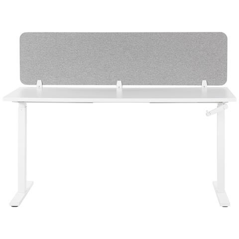 Pannello Divisorio Per Scrivania Grigio Chiaro 180 X 40 Cm Wally - Foto 5