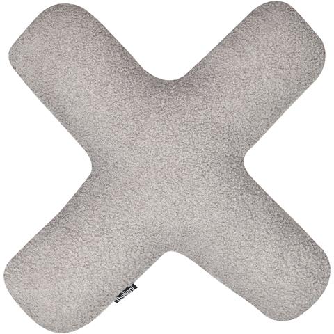 Set Di 2 Cuscini Hesperis Bouclé Grigio Chiaro Tinta Unita - Foto 2