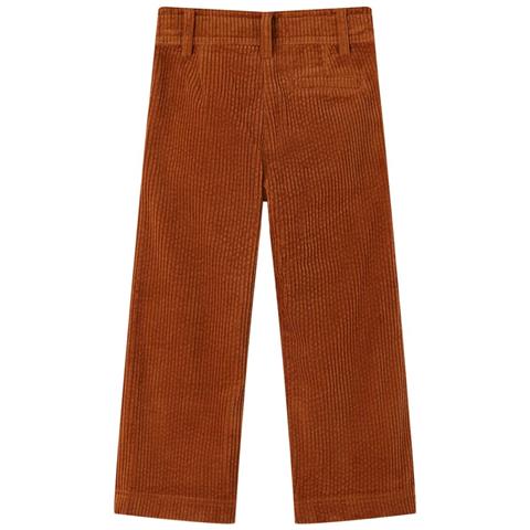 Pantaloni Per Bambini In Velluto A Coste Cognac 116 - Foto 2