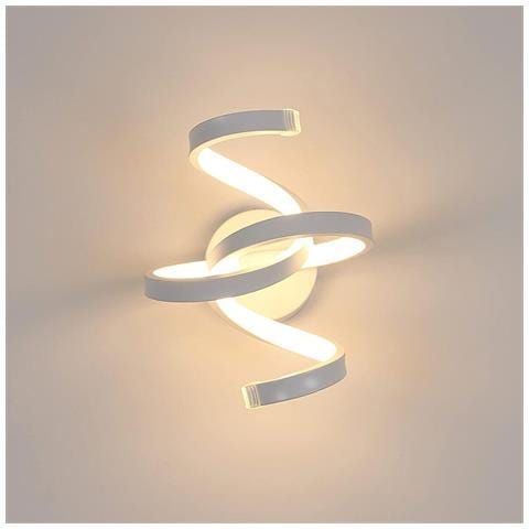 Applique Lampada Interno Moderna Parete Muro Spirale 15w Luce Calda St-004 - Foto 3