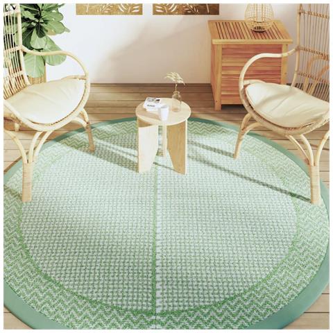 Tappeto Da Esterno Verde 200 Cm In Pp - Foto 3