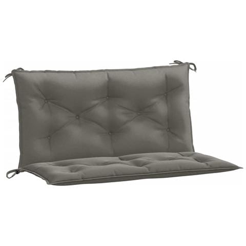 Cuscini Panca Giardino 2pz Grigio Scuro Mélange 100x50x7 Cm - Foto 2