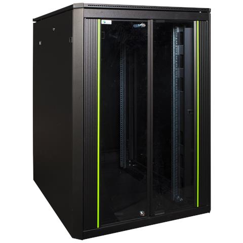 LOGON RDL22U81BL rack 22U Rack indipendenti Nero - Foto 2