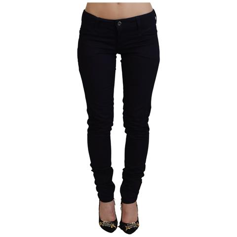 Jeans Skinny Da Donna Skinny A Vita Bassa Neri - W27 - Foto 1