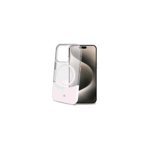 Apple Iphone 16 Pro Max Cover In Tpu Magsafe Trasparente Parte Inferiore In Materiale Soft-touch Removibile Bianco - Foto 1