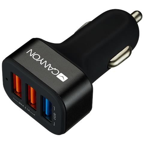 CNE-CCA07B Caricabatterie per dispositivi mobili Universale Nero Accendisigari Auto - Foto 1