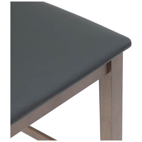 Sgabelli da Bar con Cuscini 2pz Marrone Legno Massello di Hevea - Foto 10