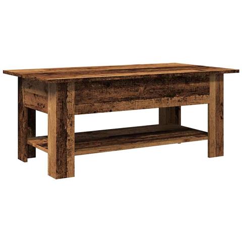 Tavolino Da Salotto Legno Antico 102x55x42 Cm Legno Multistrato - Foto 2