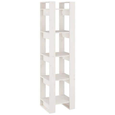 Lusso Casadino - Libreria/divisorio Bianco 41x35x160cm In Legno Massello Di Pino - Foto 1