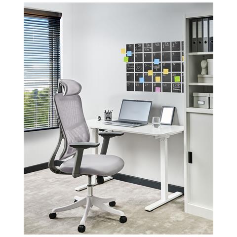 Sedia Da Ufficio Partner Tessuto Grigio - Foto 1