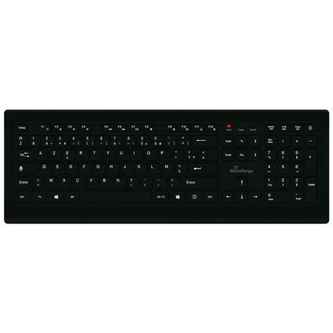 Tastiera Usb Azerty Ultra Sottile E Piatta Con Cavo, Nero - Foto 1