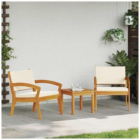 Sdraio da giardino 2 pz 59,5x70,5x72,5 cm in legno massello di acacia - Foto 2