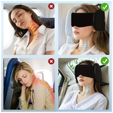 Mascherina Multifunzionale All-in-one Per Dormire - Oscurante, Sagomata E Confortevole - Foto 5