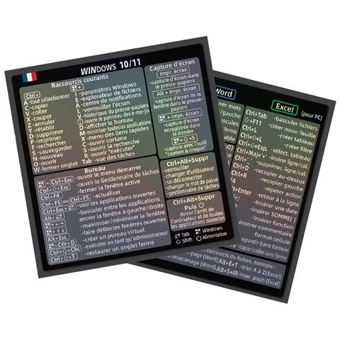 Adesivi Per Scorciatoie Da Tastiera Francese Per Windows - Migliora Il Tuo Flusso Di Lavoro - Foto 1