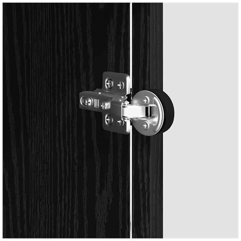 Credenza Rovere nero 35 x 37 x 76 cm Legno multistrato - Foto 9