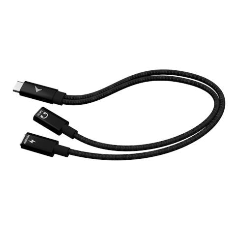 USB-C Cable Splitter Audio /Data + Power Delivery 100W - Foto 1