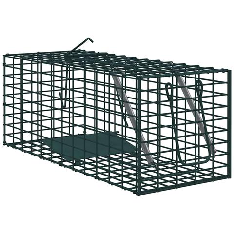 Trappola per animali Verde 31 x 13 x 12cm Acciaio - Foto 1