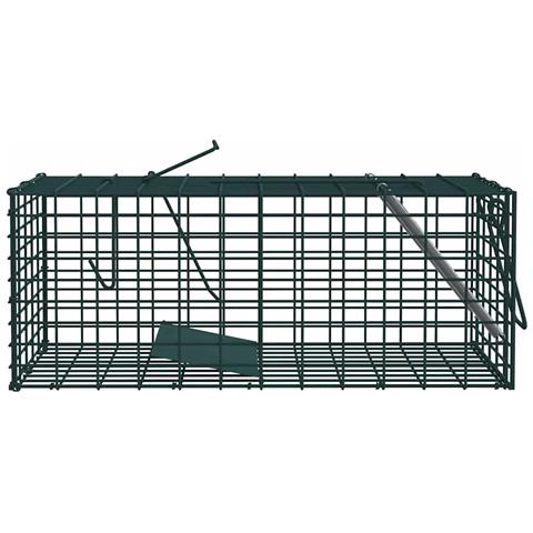 Trappola per animali Verde 31 x 13 x 12cm Acciaio - Foto 2