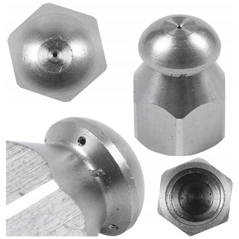 Ugello Di Pulizia N09 - 4 Fori, Acciaio Inox | 1/4"" Filo Interno, 350 Bar, 155°c | Per Idropulitrice E Pulizia Tubazioni - Foto 1