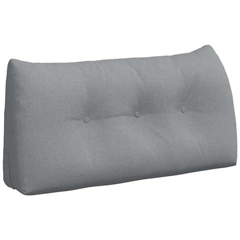 Cuscino per Schiena Grigio chiaro 100 x 24 x 50 cm Tessuto - Foto 1