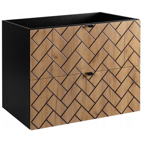 | Mobiletto 80 cm - Marron Mat - Mobili da bagno - Mobiletti - Senza top - Foto 1