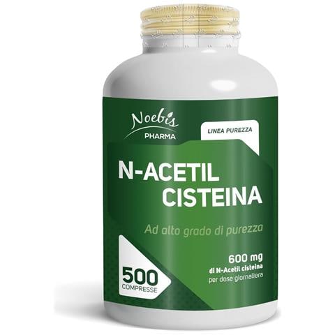 N-Acetil Cisteina 600 mg 500 Compresse - NAC ad Alto Grado di Purezza - Formula Essenziale e Maxi Fornitura - Foto 1