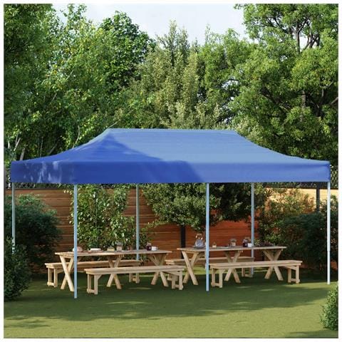 Tenda Party Blu 291 x 580 x 315 cm Tessuto Oxford - Foto 2