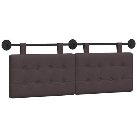 Testata appesa Marrone Scuro 130 x 55 x 5 cm Tessuto - Foto 1
