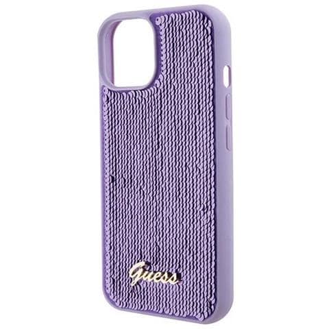 Guess Sequin Script Metal Iphone 15 - Viola - Foto 2