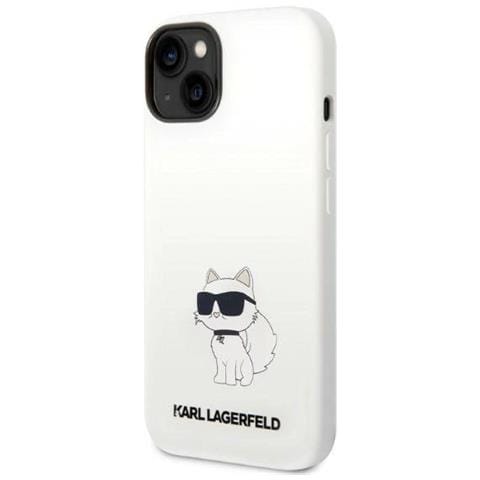 Karl Lagerfeld Klhmp14msnchbch Iphone 14 Plus 6,7 Custodia Bianca /bianca In Silicone Choupette Magsafe - Foto 1